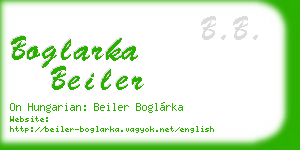 boglarka beiler business card